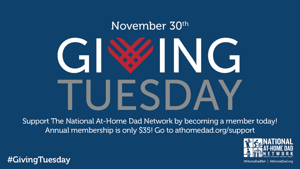 Consider supporting #athomedads who are primary caregivers in their home. We provide #community #advocacy #education and #support to the brotherhood of #fatherhood #parenthood .
Thank you for your support of our organization!
Click the link athomedad.org/advocacy/membe… to Donate!