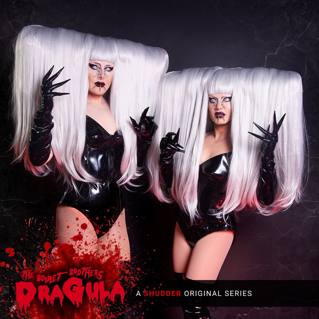 bouletbrothers's tweet photo. Special thanks to @bonnieaarons1 and @LANDONCIDER for helping us judge our hair battle spectacular! If you haven’t seen it yet, you can stream the new episode on @Shudder https://t.co/jCO1Fq55wl