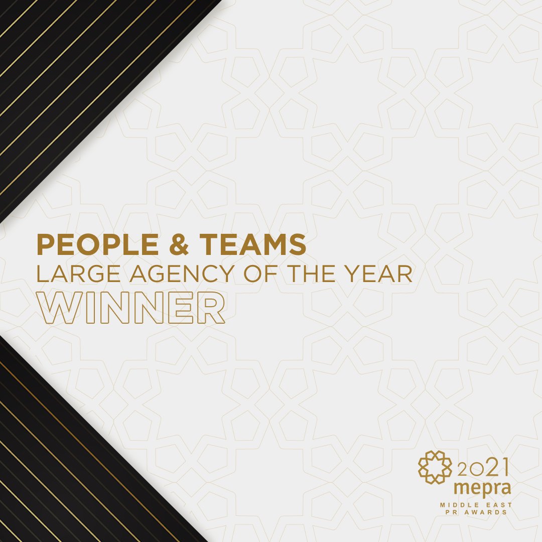 Huge congratulations going out to <a href="/acornstrategy/">AcornDigitalStrategy</a> as they take home the Large Agency of the Year category at the 2021 #MEPRAAwards. #PRAwards #MiddleEastPR