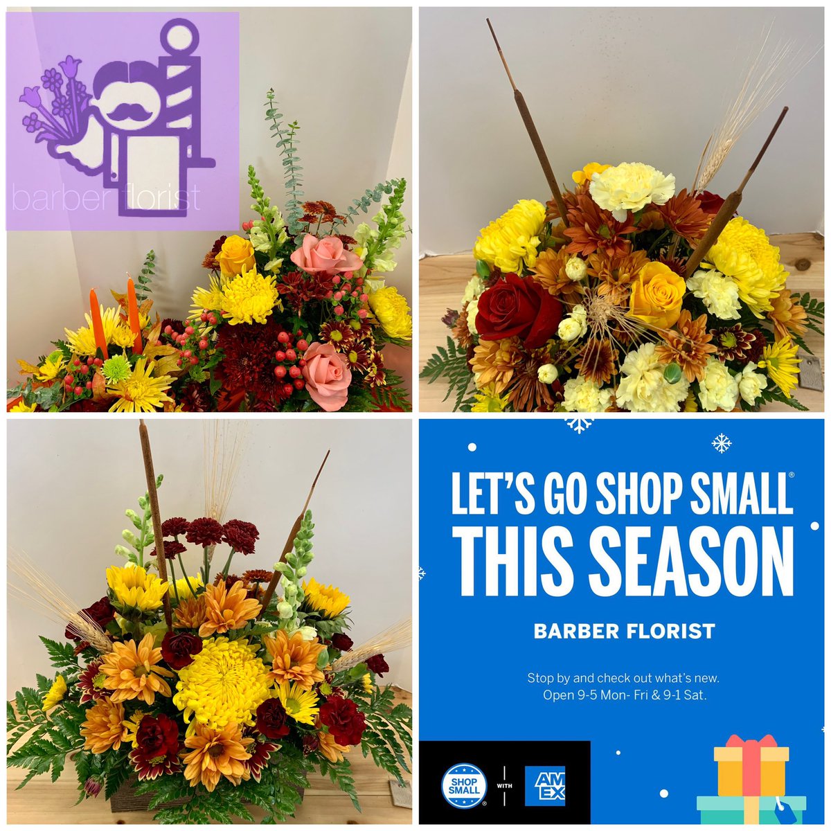 barberflorist's tweet photo. Don’t forget to complete your #Thanksgiving table with flowers from barber’s!  Wishing you a #blessed &amp; #HappyThanksgiving #florist #flowers https://t.co/UdM48Y5k7d