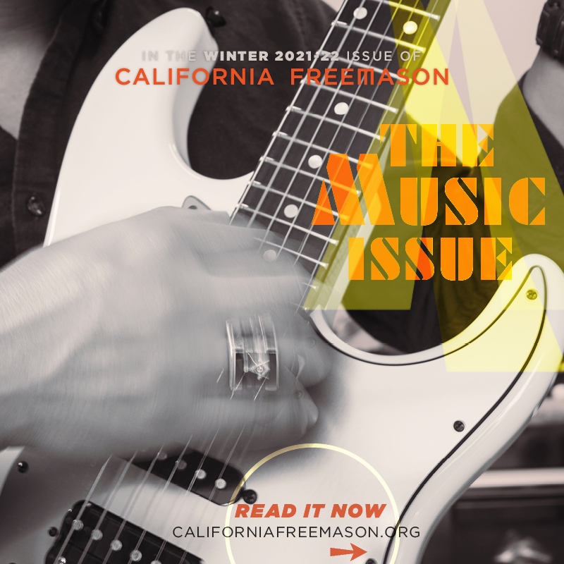 MasonsofCA's tweet photo. In the newest issue of #CaliforniaFreemason magazine, we take a surround-sound deep dive into the unique power of music—the power to heighten the ritual, to find and make meaning, and to bring people together.
VISIT: https://t.co/8Tz4lZf6G3
#MasonsofCA #MusicIssue https://t.co/32K32MKRBx