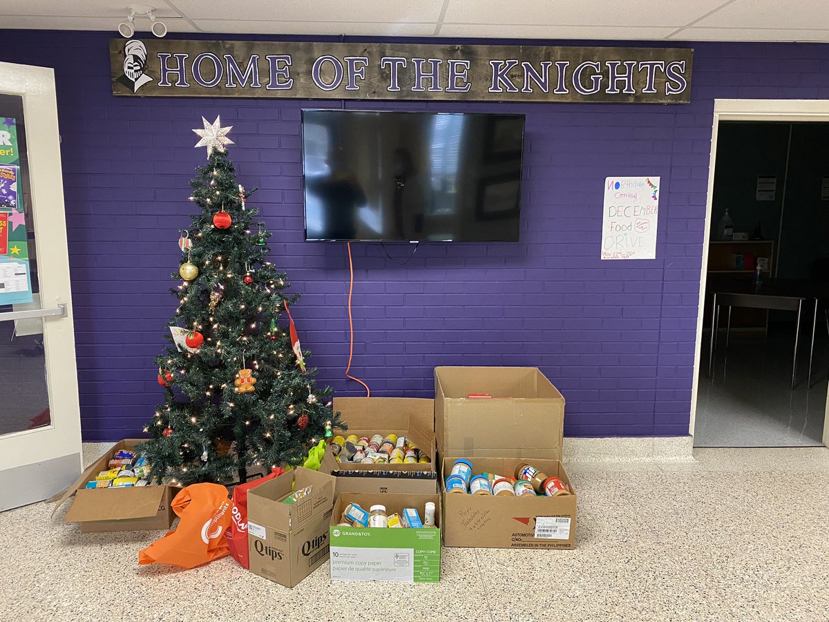 Our annual food drive is in full swing. Thank you to NCPS families for their generosity.