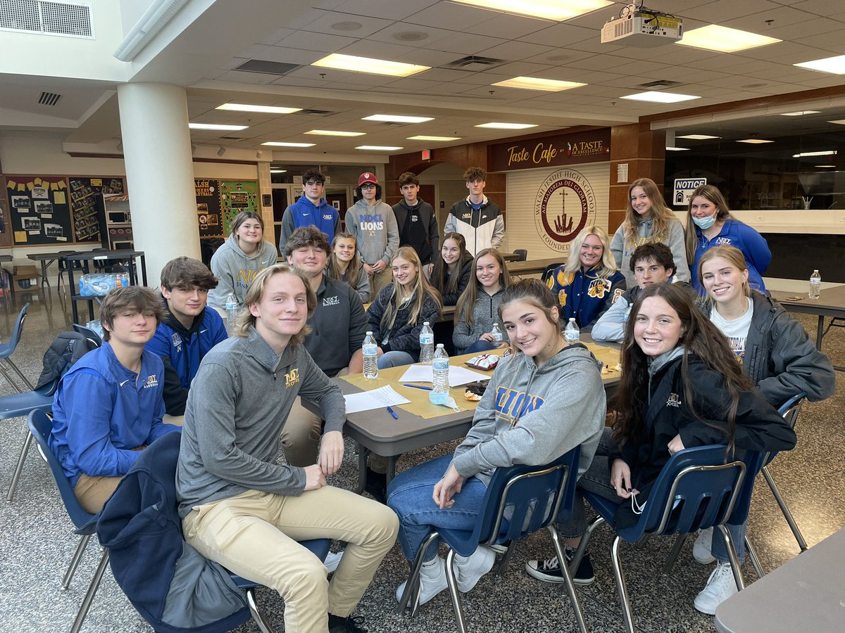 NDCLathletics's tweet photo. Our student-athletes got BETTER today! 🦁

Big shout-out to the group of Lions who used their day off to attend today’s inaugural @TheCrownConfer leadership seminar at @WJ_Warriors! @Jerry_Snodgrass 

#WeAreNDCL https://t.co/qS79thn1xk