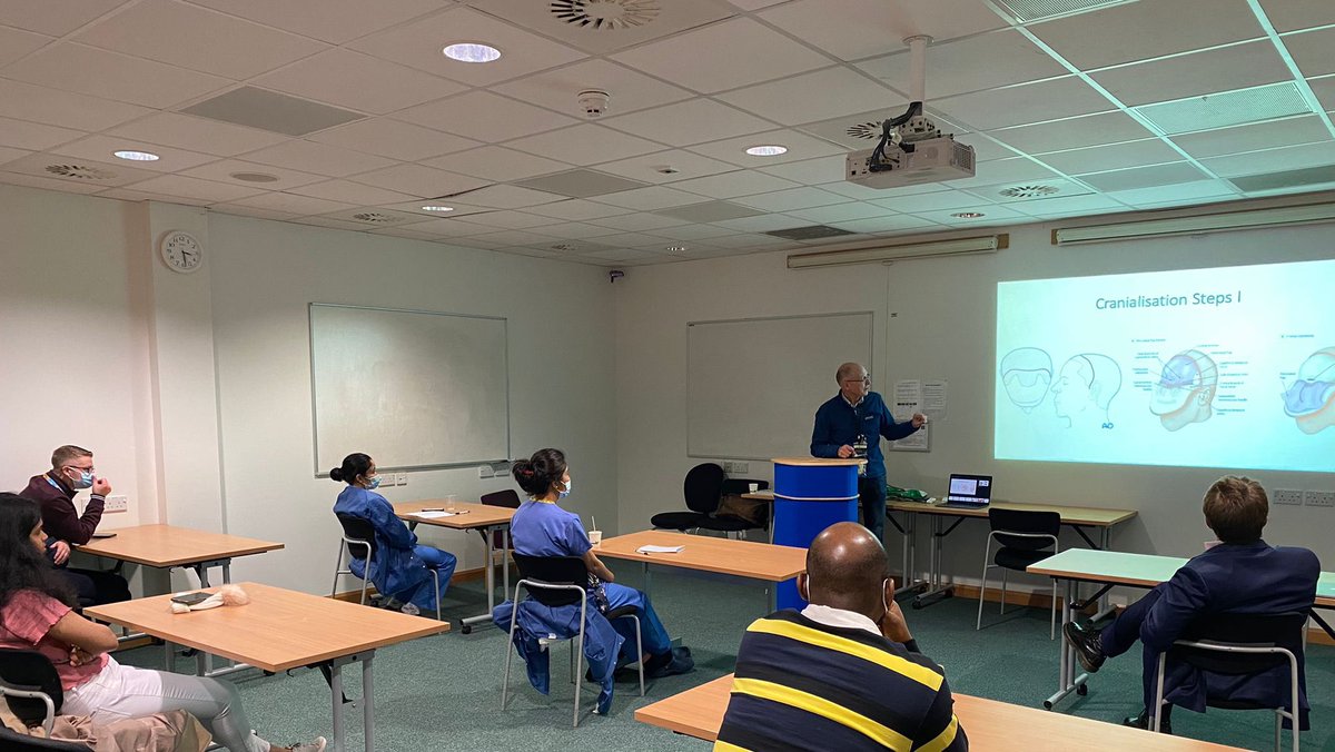 marioganau's tweet photo. End of a fantastic day of teaching on calvarial reconstruction to our neuroscience ward and operating theatre nurses! I feel so privileged to work with you all and contribute to the care of our trauma patients here in Oxford

@OUHospitals @Oxf_Neurotrauma @SafetySamFoster https://t.co/SLYMvsuYgs