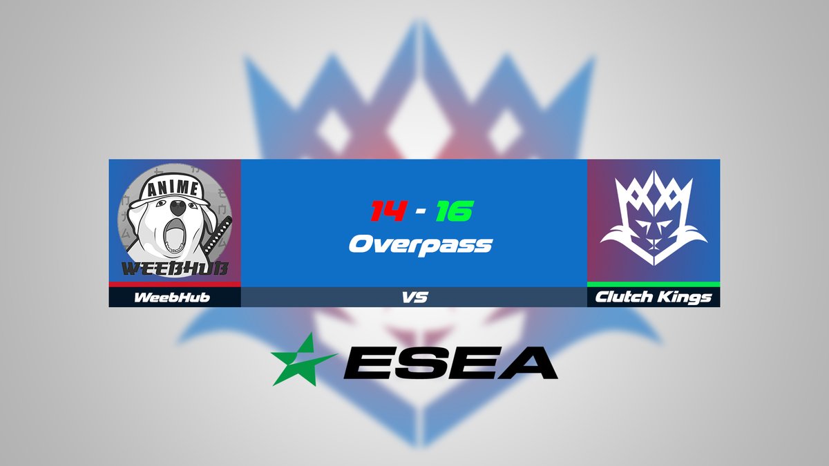 Glad to report back we beat Anime tonight.

Good to take a win this evening and we'll be back soon for the next few games 👊

#ClutchKings