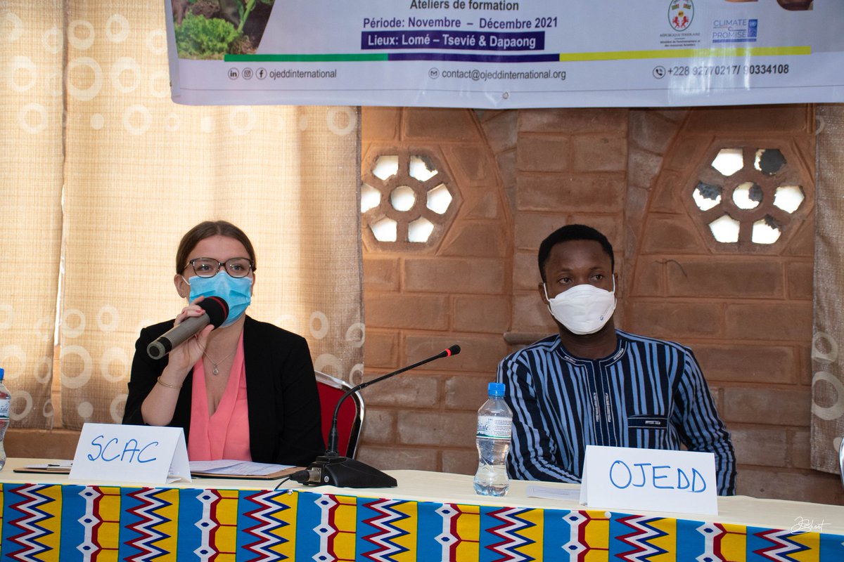 ojedd_global's tweet photo. [ #OJEDDTogo - Projet #REJFACT lancé ]

Ce matin, nous avons procédé au lancement des activités de notre projet de renforcement de l'engagement à l'#actionclimatique des jeunes et femmes au Togo (#REJFACT). Merci🙏🏾 @FranceauTogo pour le soutien

#ClimateAction #YouthinNDCs #COP26 https://t.co/X55issC8R9