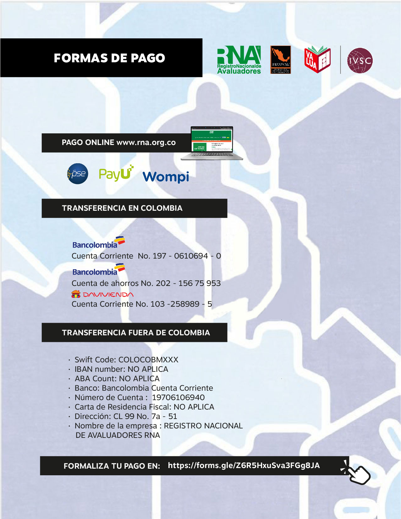 Cual Es El Codigo Iban De Ing RNA (@RNACOLOMBIA) / Twitter