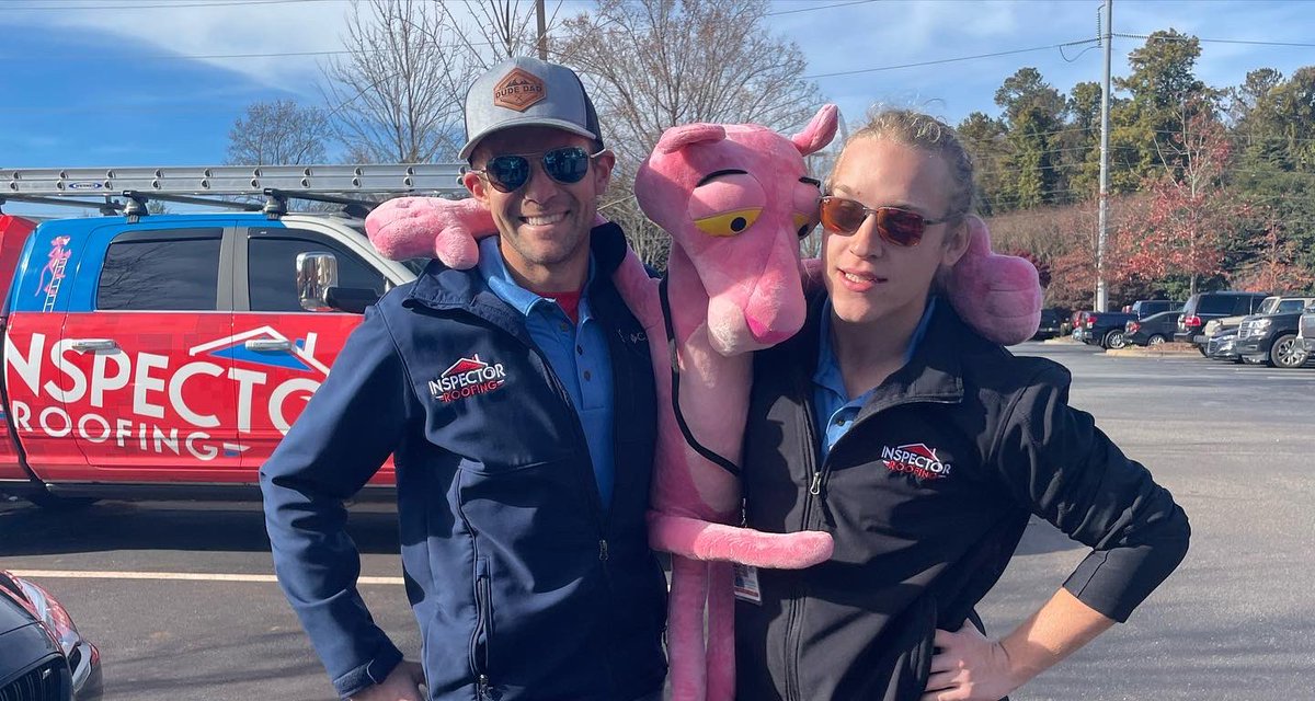 CheckMyRoof's tweet image. #pinkpanthersquad #pinkpanther #owenscorning