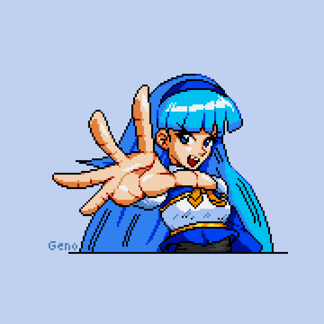 Geno_CL's tweet photo. Umi from Rayearth! 2/3 Best girl.
All RTs are hugely appreciated! They go a long way in helping me grow.
#Pixelart #Anime https://t.co/sIBRNm9y0O