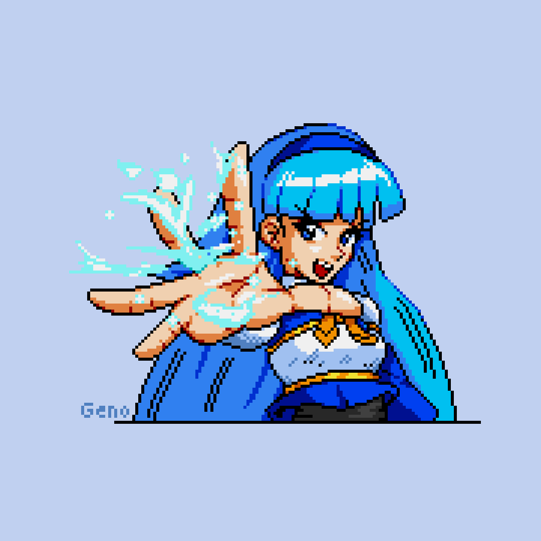 Geno_CL's tweet photo. Umi from Rayearth! 2/3 Best girl.
All RTs are hugely appreciated! They go a long way in helping me grow.
#Pixelart #Anime https://t.co/sIBRNm9y0O
