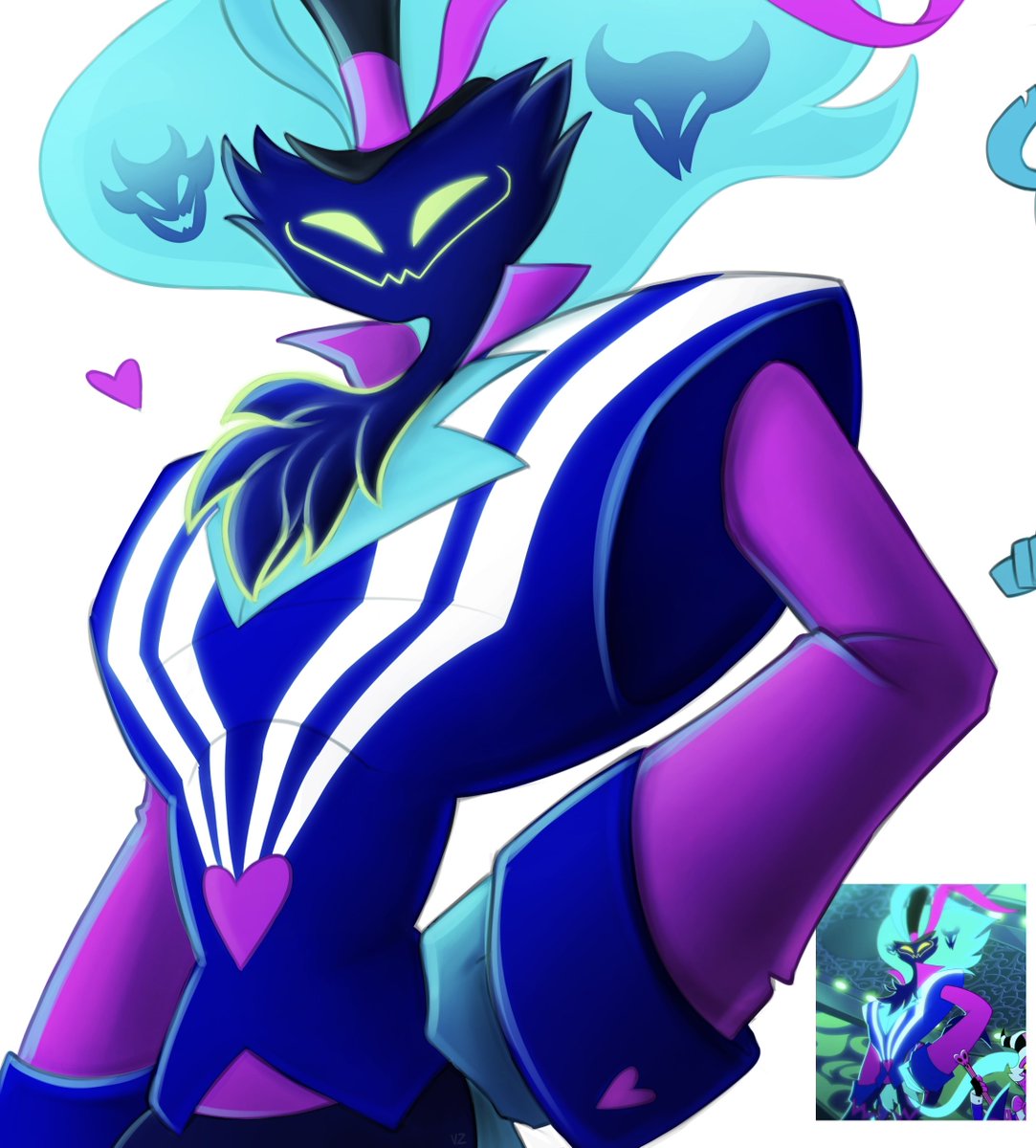 vickyzot's tweet photo. Got a new tablet and kinda forgot how to draw 😳 Trying to remember while redrawing some of my fav screenshots...

#ArtistOnTwitter #HelluvaBoss #HelluvaBossepisode7 #Asmodeus #Redraw https://t.co/oXdv3ZPG9U