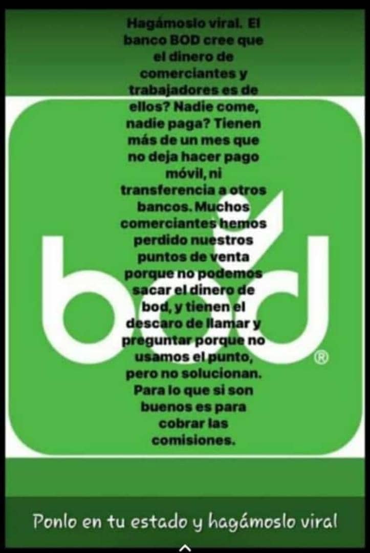 Torrealba_mata's tweet photo. @BODoficial hasta cuándo van tener nuestro dinero retenido sin poder hacer uso de pago móvil, transferencia a otros bancos y encima restringen las tarjetas de https://t.co/UIF80KIcDe