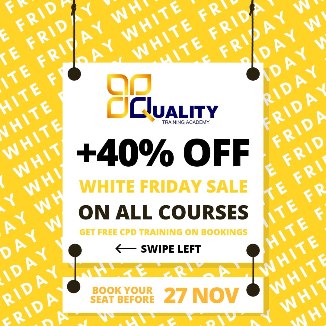WHITE FRIDAY SALE IS HERE! 

BOOK YOUR SEAT BEFORE 27 NOV TO AVAIL +40% OFF ALL COURSES! GET FREE CPD ACCESS! 

BOOK YOUR SEAT AT
linktr.ee/qualitytrainin…

#whitefriday #blackfriday #courses #onoinecourses #onlineeducation #education #primaryschool #highschool #sale #earlyyears