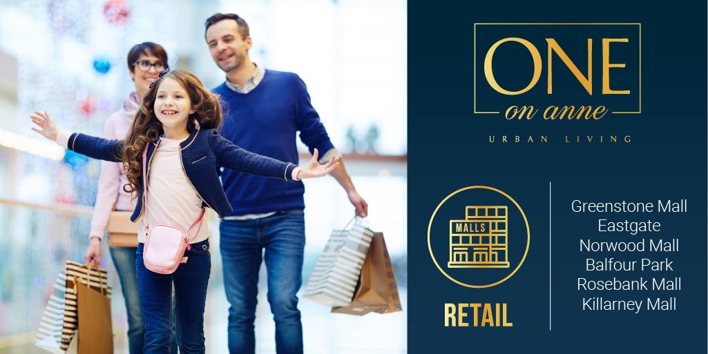 OneOnAnne_'s tweet photo. 💚💛Your favourite shopping destination is a short drive away! 💚💛

One on Anne is a mere 50 metres from a wide variety of neighbourhood shops &amp; within a short driving distance of Greenstone &amp; Eastgate Shopping Centre, Norwood Mall, Balfour Park and the Rosebank hub. https://t.co/yrEWyH7ikY