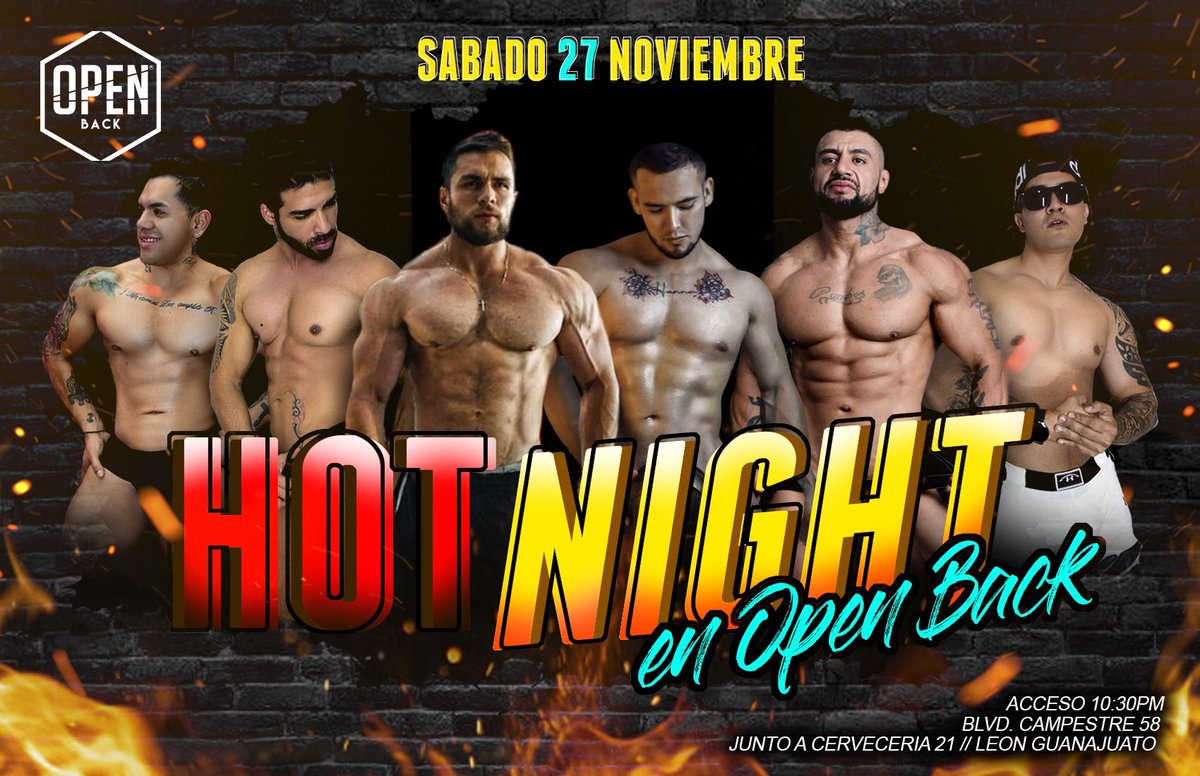 MenFactoryVIP's tweet photo. Por fin regresamos a los escenarios!!! Nos vemos ESTE SÁBADO en OPEN BACK más de 10 sensuales strippers para ELLOS y ELLAS 🔥🔥 precio de preventa 2x1 por DM https://t.co/90fZDt6Z6Y