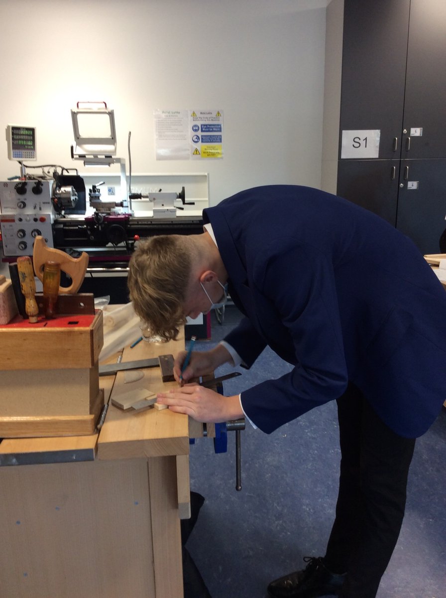 AcademyTve's tweet photo. Mrs Ritchie has been keeping these lovely chaps busy in the workshops using lathes, mortise machines and hand tools in preparation for their upcoming assignments. Well done guys 👍 @InverurieAcad #ambition https://t.co/qONLcvasNQ