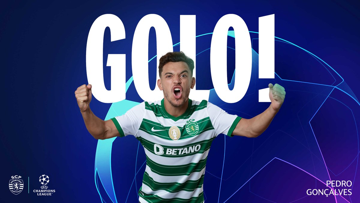 SportingCP's tweet photo. 🎙 39' GOLOOOOOOOOOOOOOOOOOOOOOOOOOOOOOOOOOOOOOO!!!!!! É DELE!!!!! @Pedro70Pereira!!!!!!  

#SCPBVB | 2-0 | #UCL #DiaDeSporting https://t.co/ToQGPf74PJ