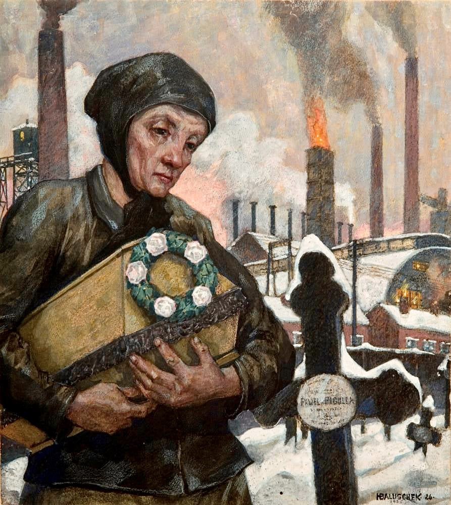 The Mother by Hans Baluschek (1870-1935)