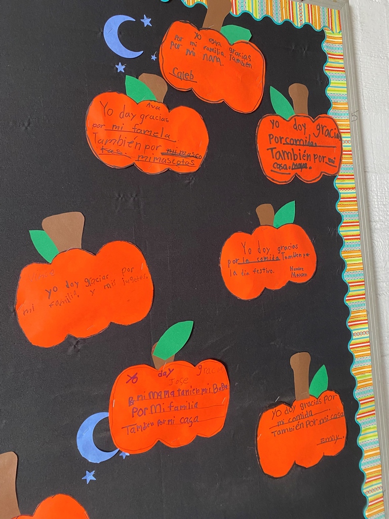 DualLanguageLA's tweet image. Our students share what they are thankful for.  We are thankful for them!

#duallanguageimmersion
#catholicschools