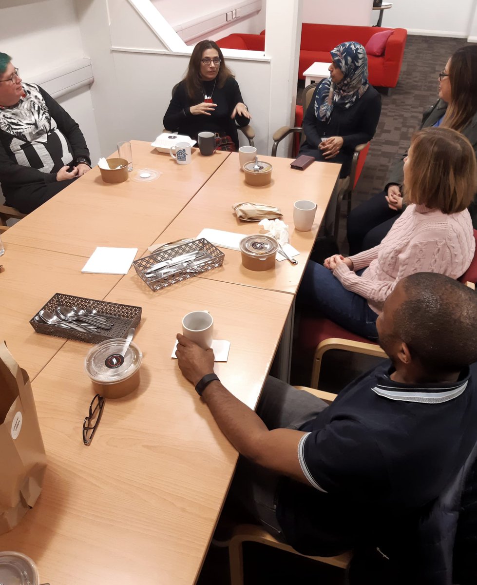 oneroofleics's tweet photo. Today we welcomed Reena,  Candace &amp; J from @PilotlightUK The afternoon was spent visiting an ORL Home and meeting residents, talking to Trustees and Staff to get an indepth understanding of the charity. Looking forward to our next meeting in December @WestonFdn https://t.co/rAQjwHDak1