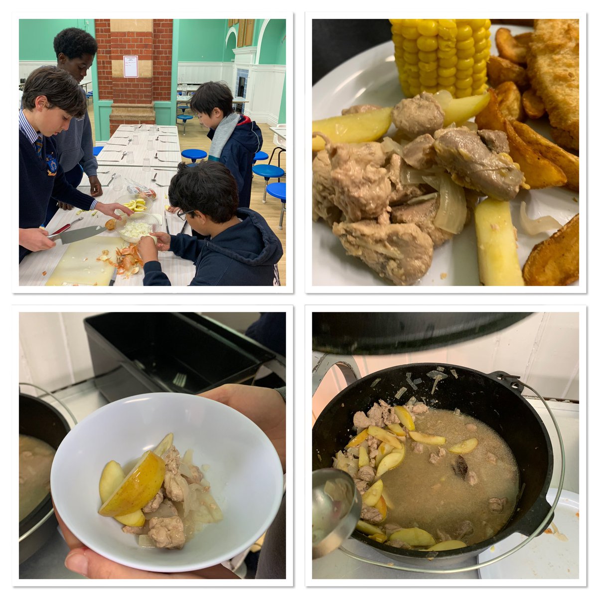 SJBheadteacher's tweet photo. After a fascinating evening where the boys learned how to pluck &amp; gut a pheasant safely, they had the opportunity tonight to put their culinary skills to the test. The result was delicious &amp; enjoyed by a great many of their friends as well. Thank you boys &amp; well done.@SJBWindsor https://t.co/pUaSWTdhkv