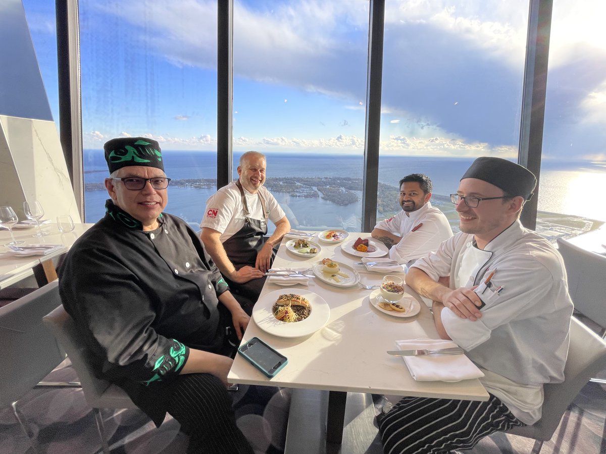 TourCNTower's tweet photo. As part of our commitment to local and sustainable sourcing at 360 Restaurant, we've partnered with Chef David Wolfman to offer a new menu that celebrates Canada's Indigenous cuisine and culinary traditions, available for the month of December! https://t.co/ol2wSUS1D8 https://t.co/eZ0M0XJ9jK