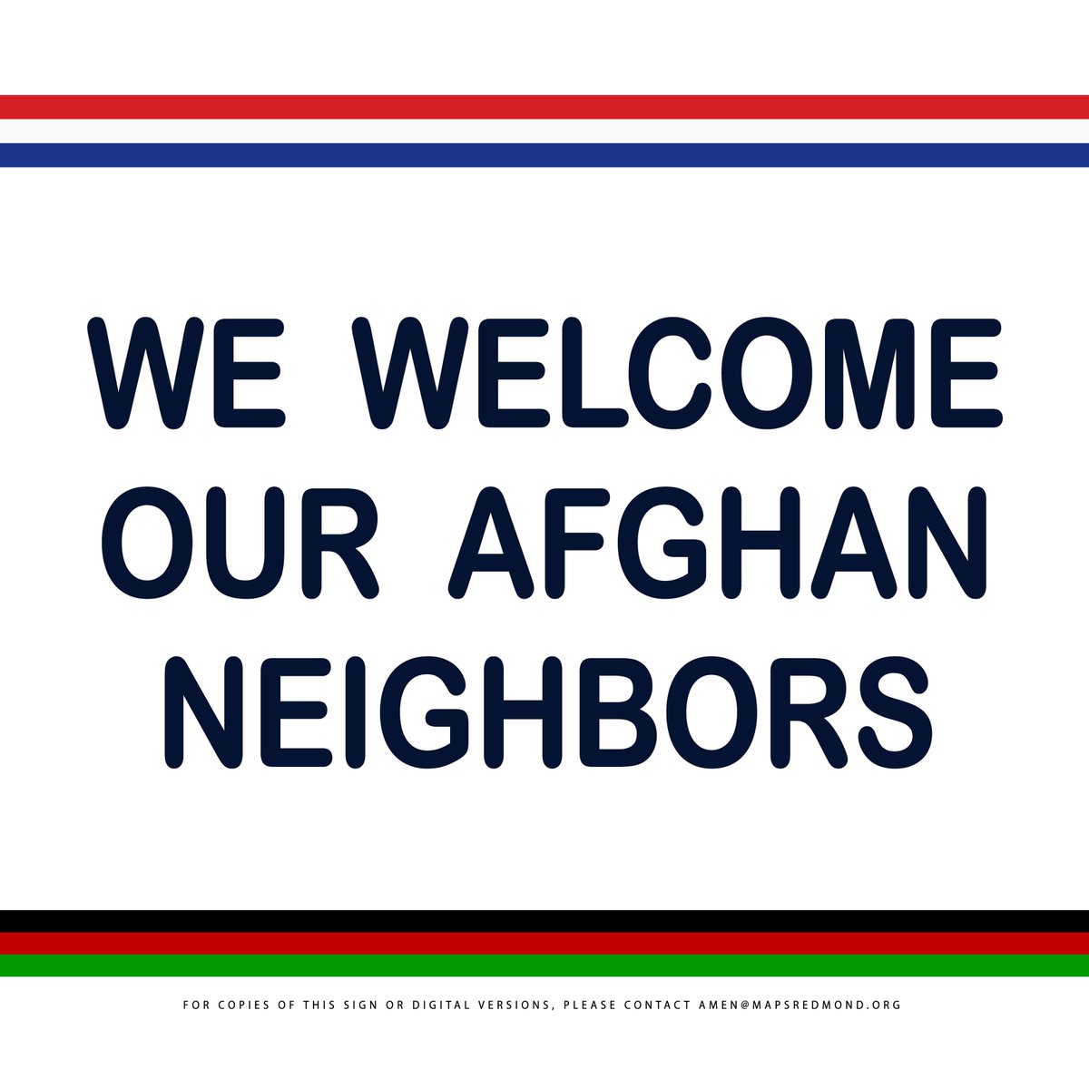 Show your support and join us in welcoming new Afghan families to our state. #AllinWA Download, print, and display this sign to show your support allinwa.org/afghan-familie…
