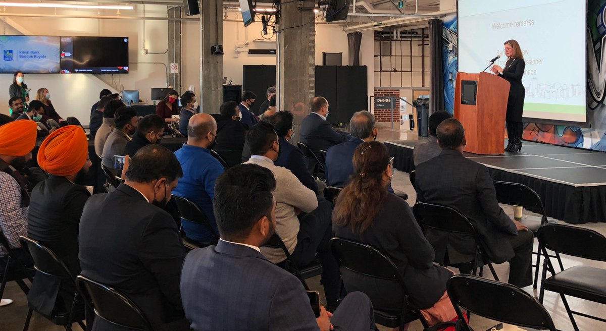 Our Chief Trade Commissioner <a href="/SaraWilshaw/">Sara Wilshaw</a> provided opening remarks to @NASSCOM delegation to #Canada, and highlighted the investment advantages and how we can help create strong partnerships between #India and Canada. <a href="/CanadainIndia/">Canada in India</a> @TradeteamIndia