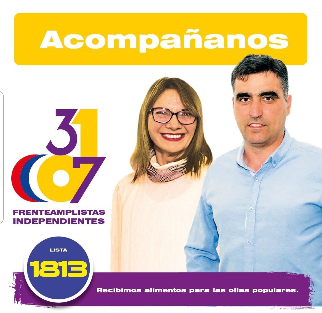 📣Vamos juntos y juntas caminando por un mejor <a href="/Frente_Amplio/">Frente Amplio</a>, acompañamos a "Frenteamplistas Independientes" en su cierre de campaña. <a href="/Aficanelon3107/">Frenteamplistas Independientes Canelones</a> <a href="/Afi3107/">Frenteamplistas Independientes</a> #1813
📅Jueves 25 ⏰18.30 horas
Av. Gral Garzón 1506
🏥Protocolo Sanitario
👉🏾 Recibimos alimentos para ollas populares.