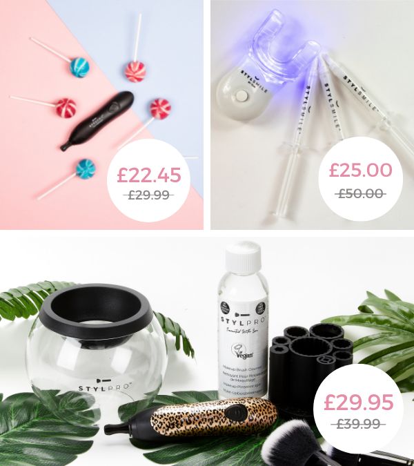 StylPro_UK's tweet photo. Two day countdown until Black Friday⏰
Brighten up your Wednesday with these amazing @allbeautynews offers!
Check it out: https://t.co/qjlwO6sUab
#stylpro #allbeauty #blackfriday #giftideas #beautytools #teethwhitening #sale #brushcleaner #christmasgift #christmaslist #beauty https://t.co/wKVyHM99Af