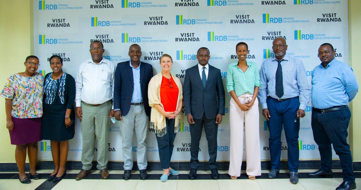 RDBrwanda's tweet photo. Earlier today, RDB Deputy CEO @zniyonkuru received  @AWF_Official delegation led by Vice President Charly Facheux. They discussed Rwanda’s conservation efforts and areas of cooperation, including the @VolcanoesPark expansion program https://t.co/QCfRkrQzQu