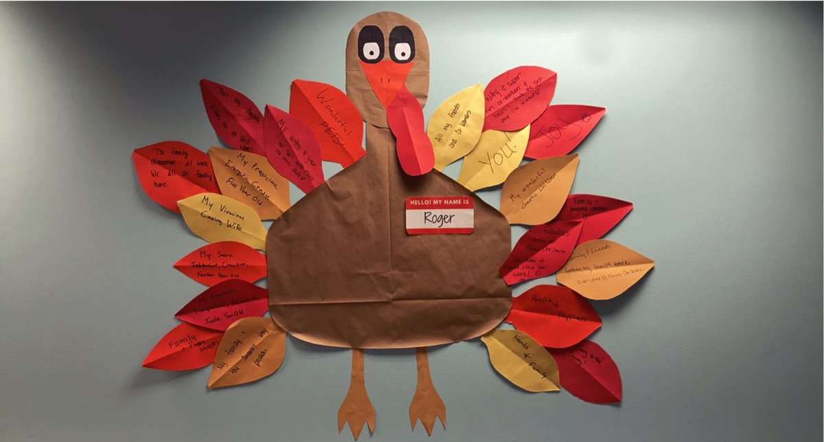 Our Grateful Gobbler, Roger the Turkey!