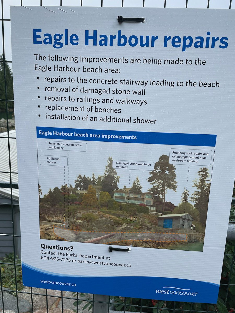 karlpringle's tweet photo. @EaHa_Westvan looks like our beloved beach is finally getting the long overdue repairs done…. And an additional shower!🚿 https://t.co/v87OU0iTvE