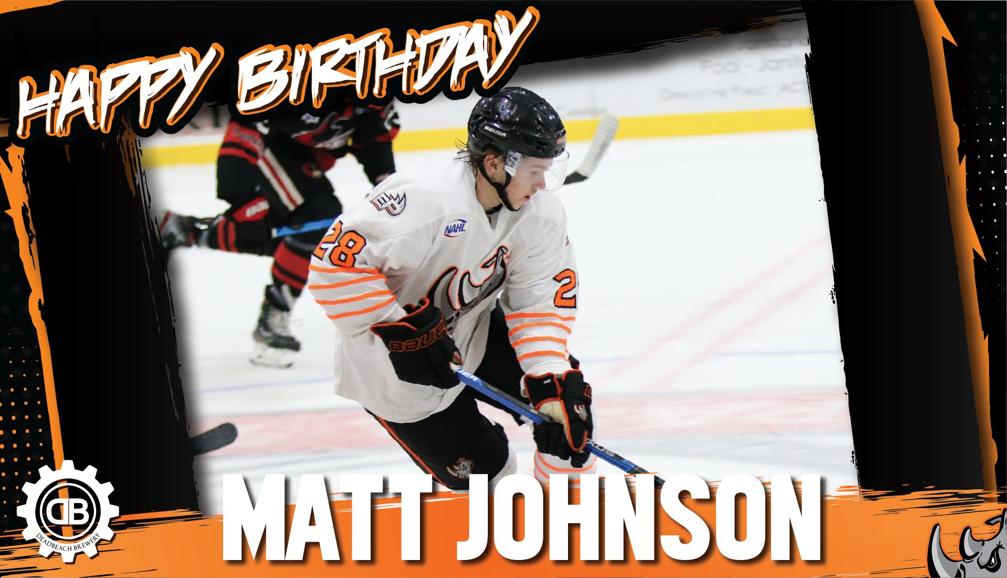 We\ve got another Rhino birthday! Happy birthday to forward Matt Johnson! 