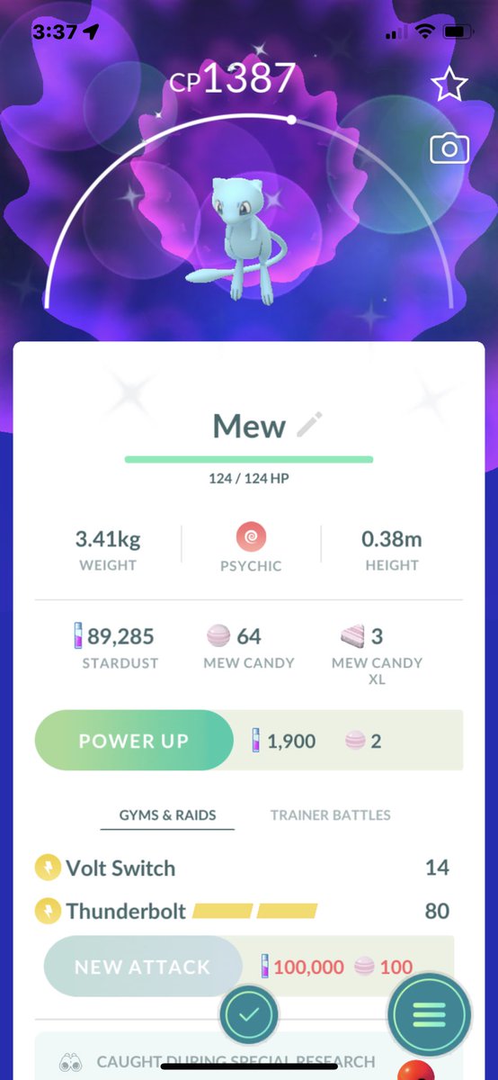 mythicalmew518's tweet photo. Finally caught this beauty in Pokémon go! ✨
#PokemonGO #shinymew #pokemongoquest https://t.co/Pt3GGvKQ8K
