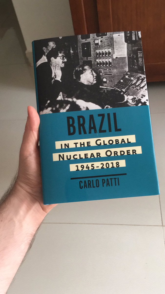 Just received a copy of my book “Brazil in the Global Nuclear Order, 1945-2018” <a href="/JHUPress/">Hopkins Press</a> !!!