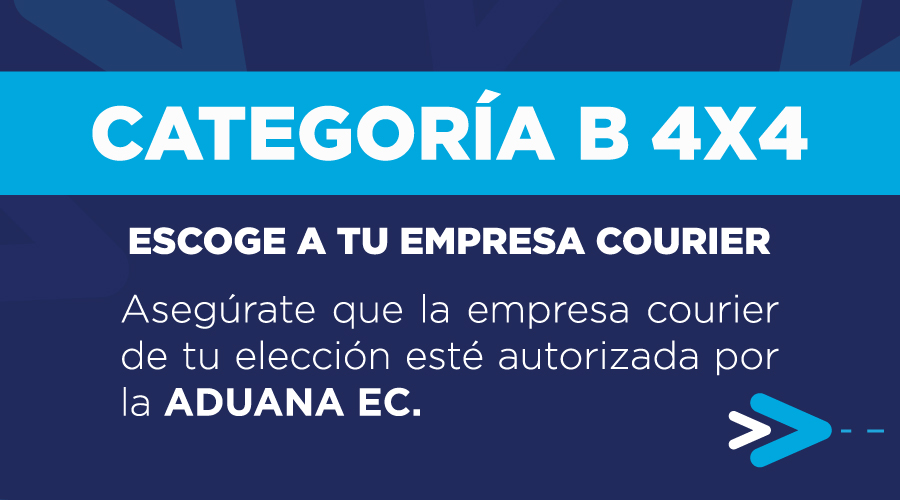 SENAE_Aduana's tweet photo. 📢 En esta temporada navideña y de #BlackFriday disfruta de tus compras seguras.

¡La #AduanaEc te guía! 

Puedes aplicar a la “Categoría B 4x4” y traer tus compras vía courier. 

#TuComprasegura 🎁

Entérate más ⬇️ https://t.co/aXsfKuBxBT