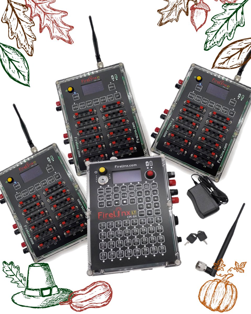 FireLinxPyro's tweet photo. Wishing everyone a Happy Thanksgiving! Don’t forget to take advantage of the final days to save 25% on our #BlackFridaySale. Visit the website on our profile for additional details! #FirelinxPyro #HappyThanksgiving https://t.co/ZS2VsvERjG