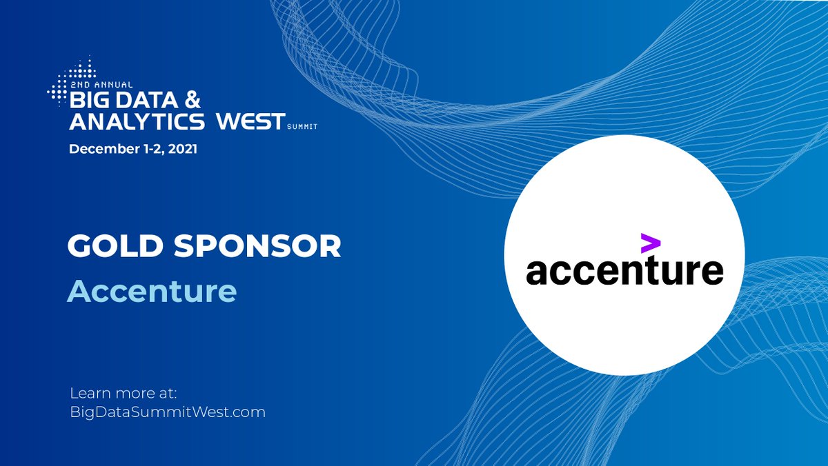 We are happy to have @AccentureCanada joining us at the #BigData & #Analytics West Summit. #AccentureCanada is a global professional services company with leading capabilities in digital, #cloud and security. Do you qualify for a complimentary pass? bit.ly/3Cqoqce