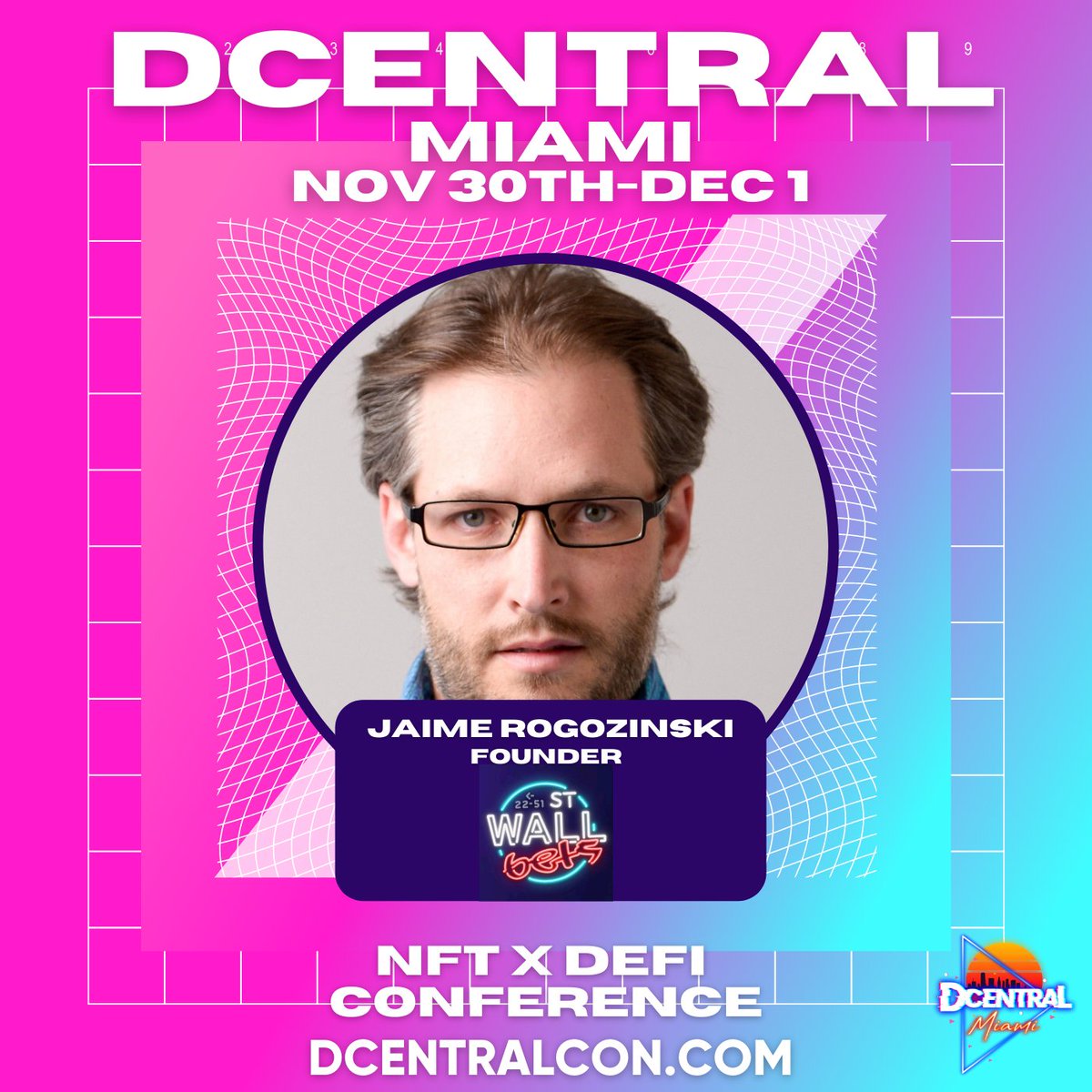 RT @wallstreetbets: Speaking at dcentral Miami next week, followed by the biggest WSB party of the year. Can't wait. https://t.co/8dQMLgF8mN