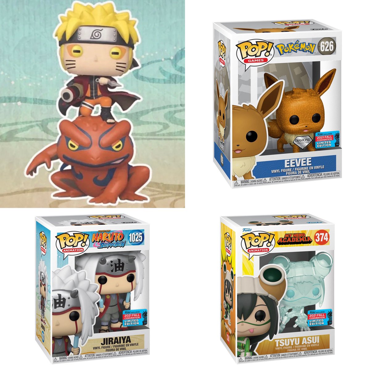 DisTrackers's tweet image. Here are the placeholders for the following Hot Topic exclusives!
#Ad #Collectibles #NYCC
.
Will drop randomly.
Naruto on Kamagichi - bit.ly/HTNarutoonGama…
.
NYCC Shared Exclusives drop 12/3 at 6AM PT.
NYCC Jiraiya - bit.ly/NYCCJiraiya
.
Check tweet thread for rest of it.