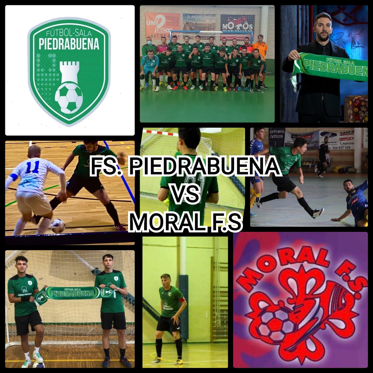 Sábado de Futsal 💚⚽💚
📅 Sábado 27
⏰ 18:00 h
⚔️ <a href="/MoralFs/">Moral Fútbol Sala</a> B
📍Pabellón de Piedrabuena
Todo al Verde💚
