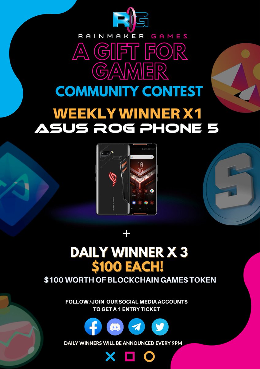 Gamegptofficial's tweet photo. A GIFT FOR GAMER - COMMUNITY CONTEST
Link: https://t.co/dRjHglJg7q
Santa Claus has arrived early!!
Claim your pre-Christmas gift from Rainmaker now!
#rainmaker #rainmakergames #WhereTheWorldPlaysToEarn #RMG https://t.co/f4CvfPAMsD