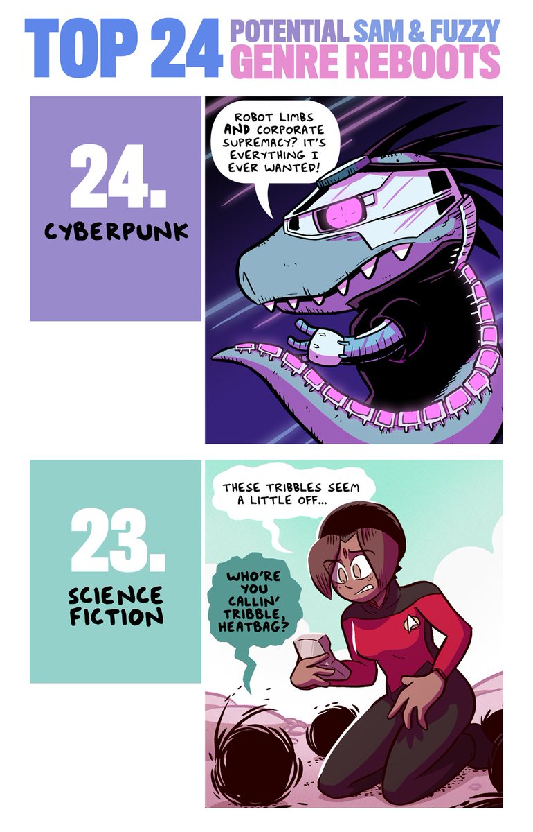 Top 24 genre reboots! Can be applied to any property, they always work, honest
https://t.co/QwEsXnuZiR 