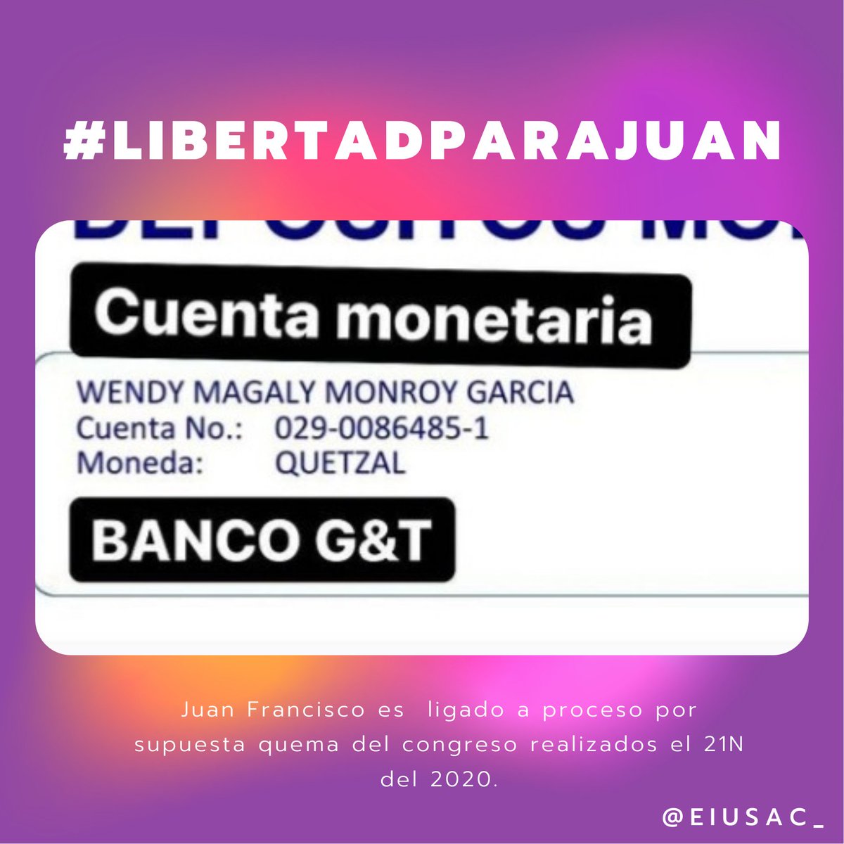 eiusac's tweet image. Apoyemos a Paco.