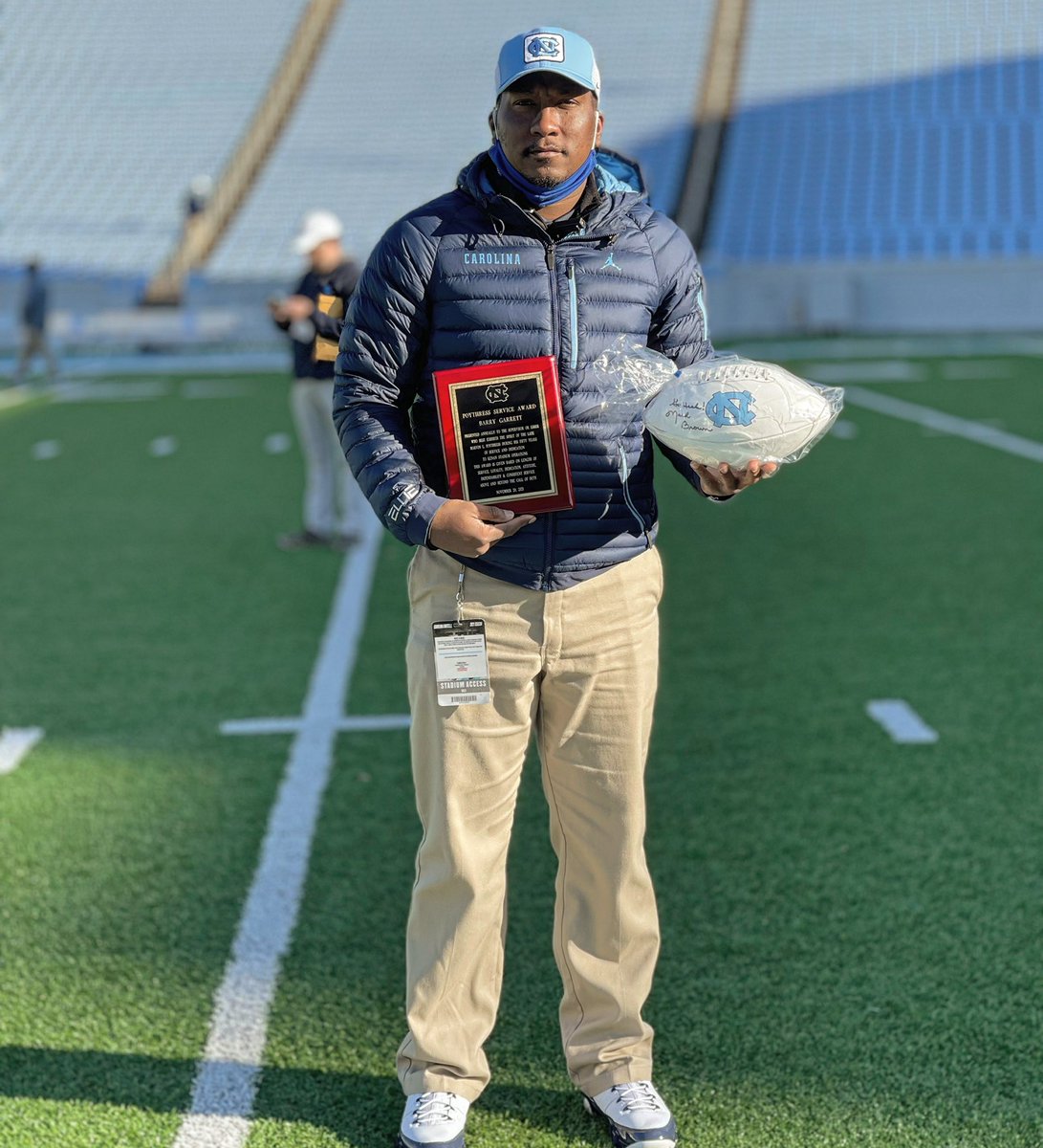 It was Nice to be Honored by AEM Team at <a href="/UNCFootball/">Carolina Football</a> on Saturday at the last home game of the season as the AEM Supervisor of The Season. It definitely feels good when your hard work and professionalism doesn’t go unnoticed! All I can say is Thank You! <a href="/CoachMackBrown/">Mack Brown</a> Thanks 🏈