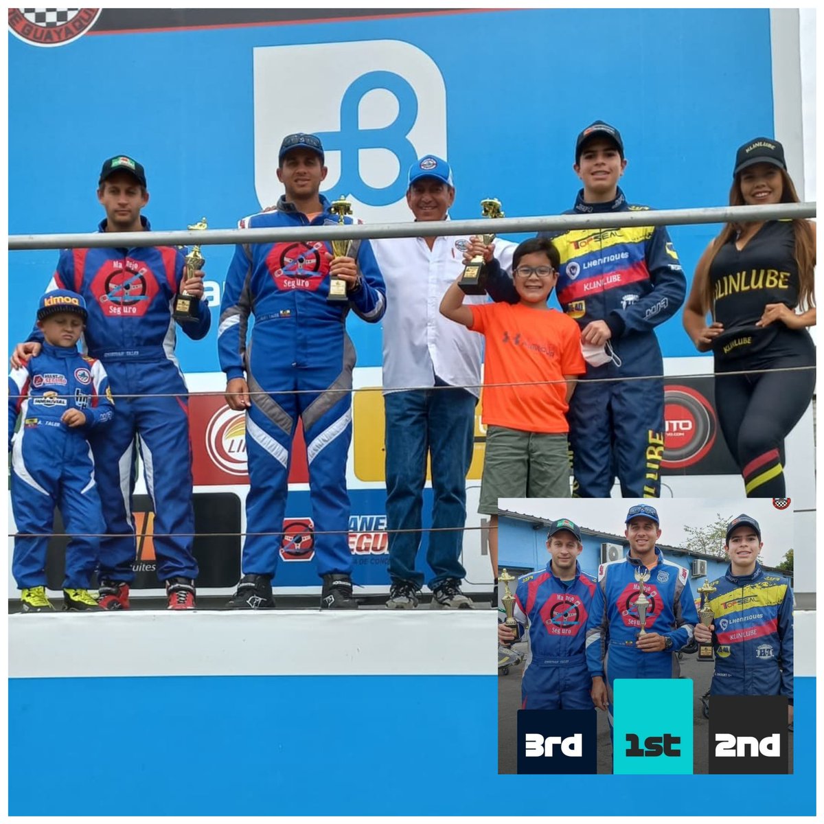 miguelvallejom's tweet photo. 🏎️🏁🇪🇨
El pasado domingo se realizó la 3era copa Provincial de Karting 2021 en el @KartingClubGYE , el podio de la categoría profesionales es, 1er lugar #Henrytaleb 2do puesto @leonidas_drouet y 3er lugar #CristianTaleb , la próxima fecha y última del año será el 5 de diciembre. https://t.co/Fk71QAKcpE