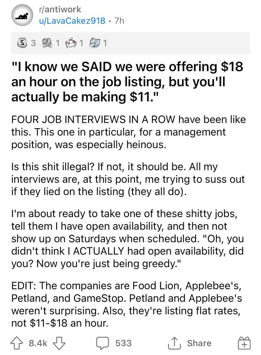 JPHilllllll's tweet photo. Today in "why doesn't anyone want to work" https://t.co/d4CkYe0j9s