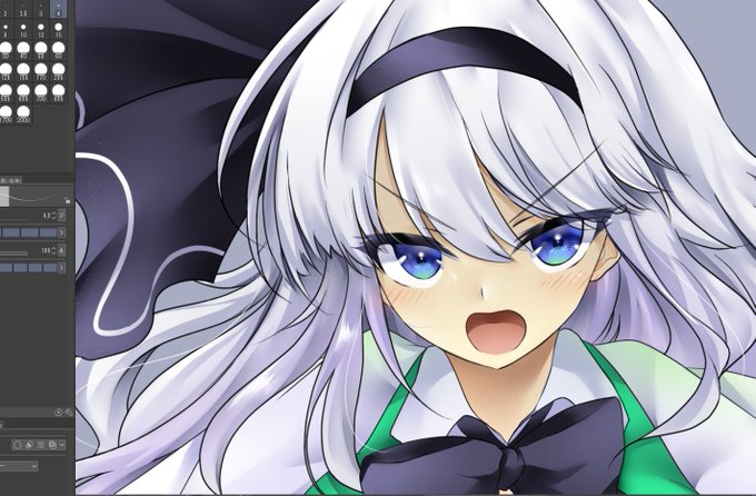 おっきい妖夢ちゃん制作中・・
お顔だけ公開です。 