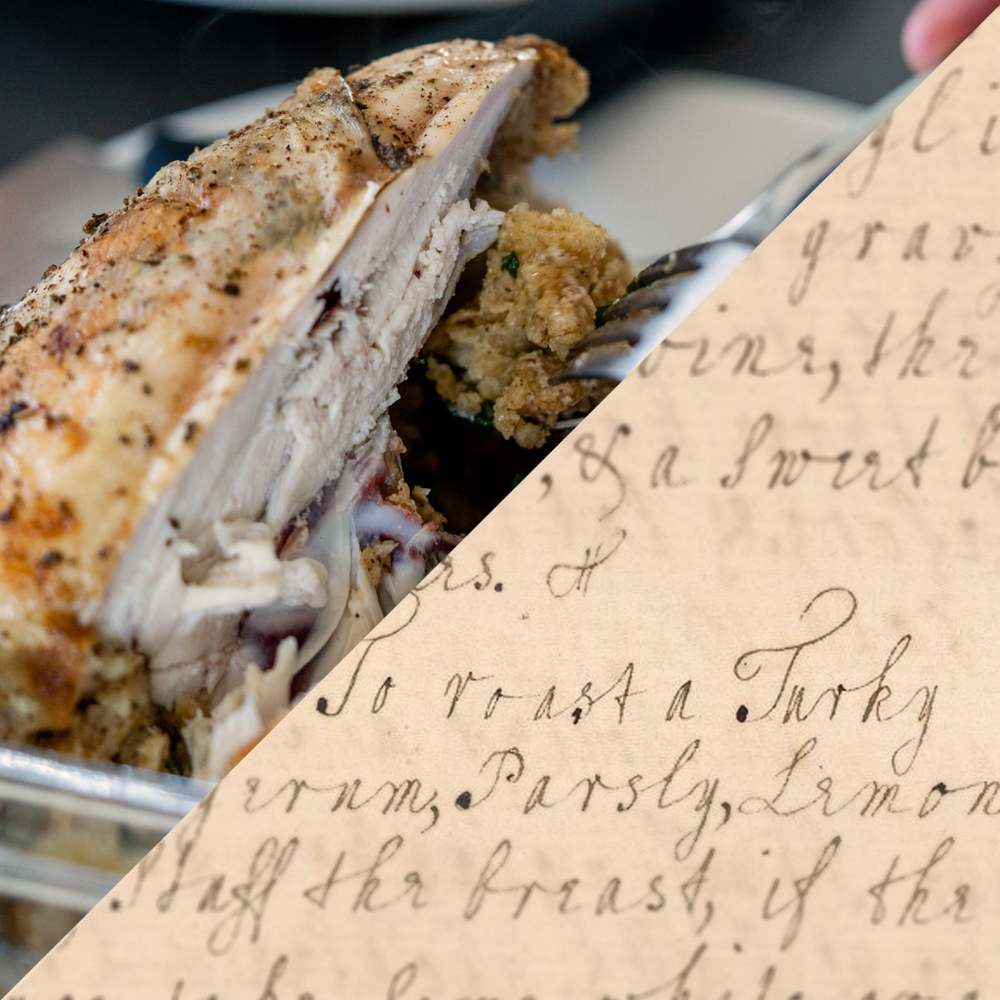 FolgerLibrary's tweet photo. This Thanksgiving, make history! Explore our #BeforeFarmToTable project's new website, featuring 17th-century recipes from the Folger's collection like biscuits, stuffing, pumpkin pie, and sweet potato pudding, all adapted for your 21st-century kitchen: https://t.co/TNxYL3z6m3. https://t.co/Y6hmlmn9iX